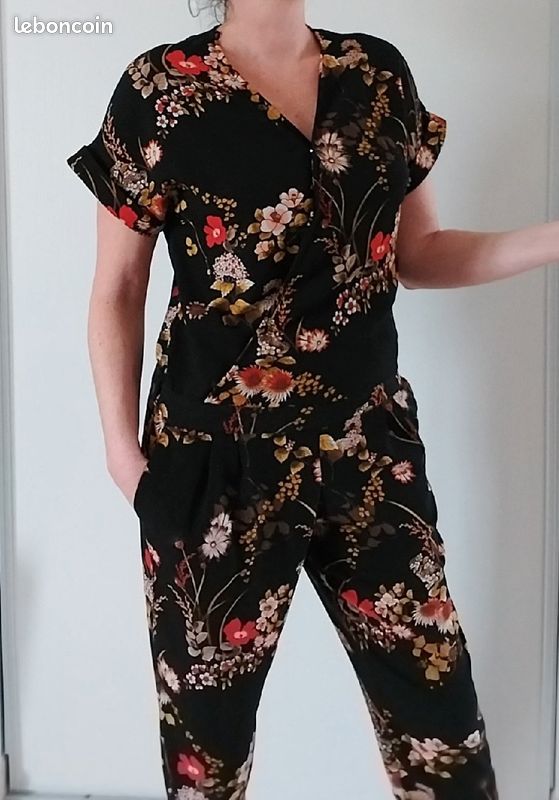 Jumpsuit Combi Pantalon Camaieu Joli Combi-pantalon Fleuri Vêtements