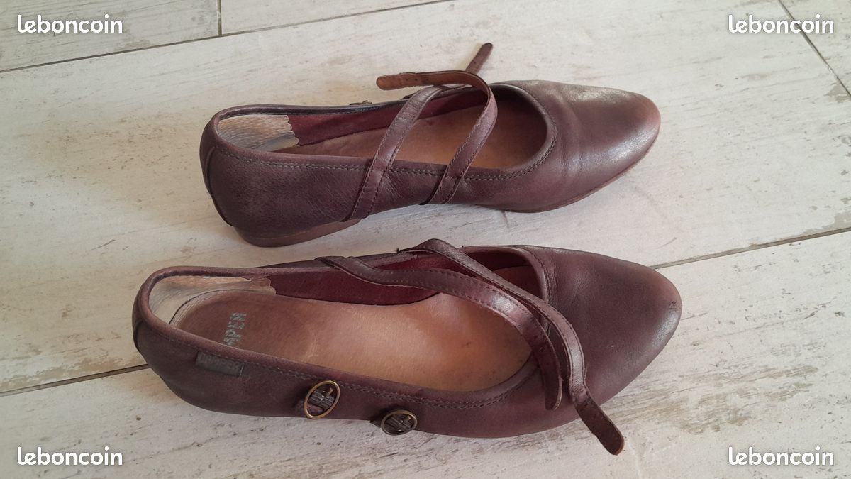 Ballerines à Boucles "Camper" (Cuir Mat Marron) Pointure: 38 (image 6)