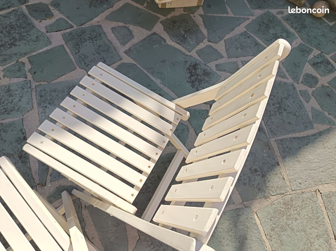 4 chaises pliantes vintage marque Gleizes (image 9)