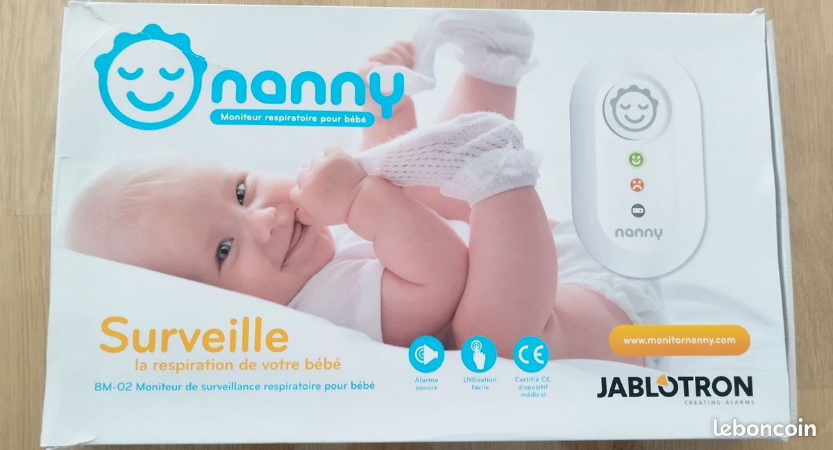 Détecteur respiratoire Nanny Baby Monitor – Fonctionne parfaitement (image 1)