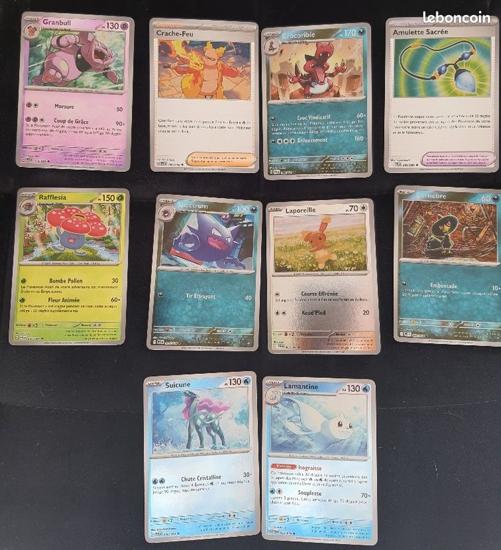 Lot de 150 cartes pokemon dont 1 ultra rare et 25 brillantes dans pokebox et tin (image 4)