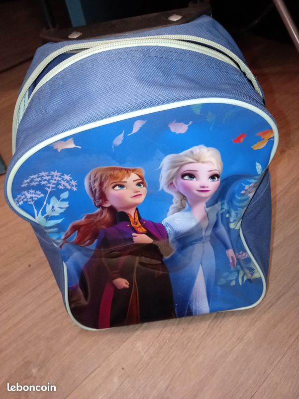 Sac cartable reine des neiges a roulettes (image 2)