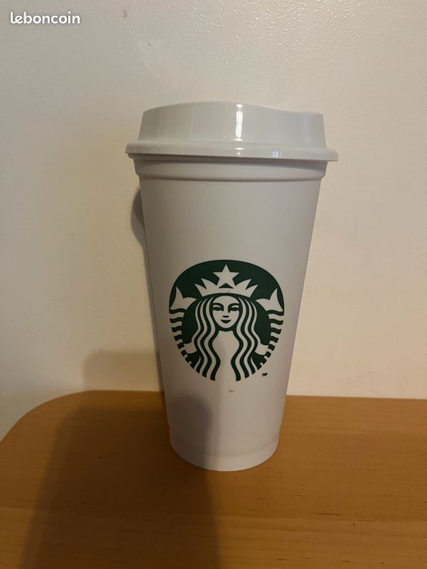 Gobelet Plastique Reutilisable Mug De Voyage Starbucks Réutilisable - Blanc 473ml (16oz) - Grand Format Starbucks Tasse New York