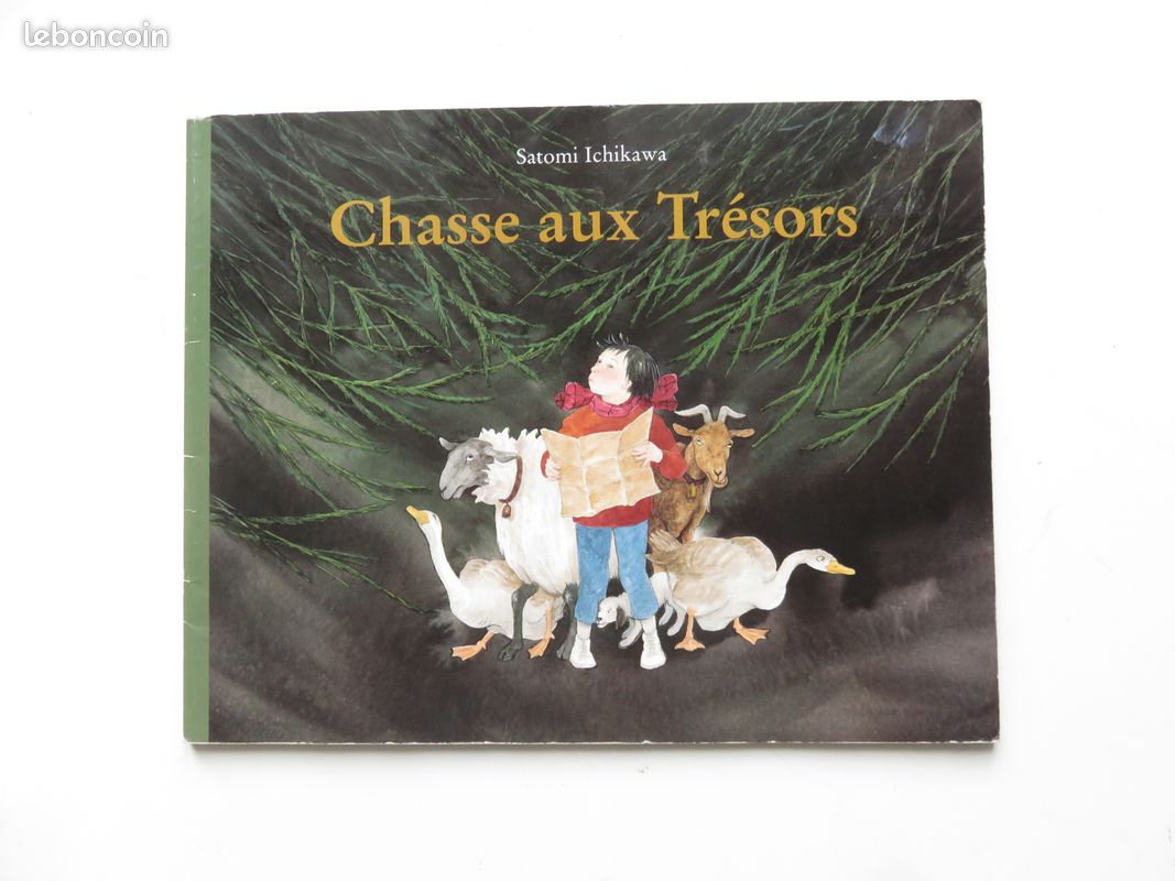 Album jeunesse 3-5 ans : Chasse au trésors. (Satomi Ichikawa chez L'école des loisirs) (image 1)