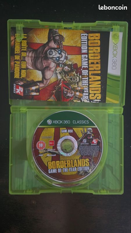 Jeux Xbox 360 : Borderlands 1 ET 2 + Pack Additionnel - Bon état - Jeux Complets