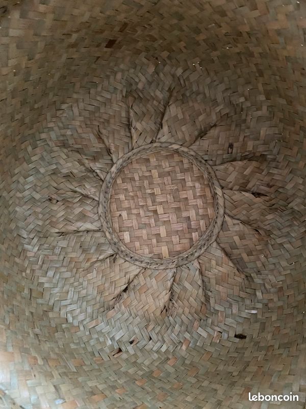 Cache pot en panier tressé naturel - marque Bergamotte (image 3)