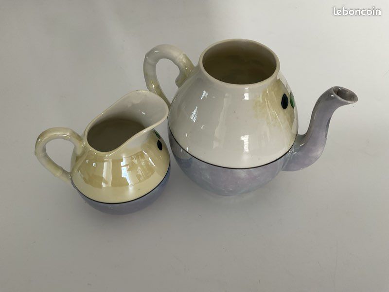 Service à café japonais Art déco – Lustreware années 1930 (image 6)