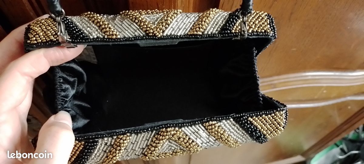 Pochette clutch perles (image 2)