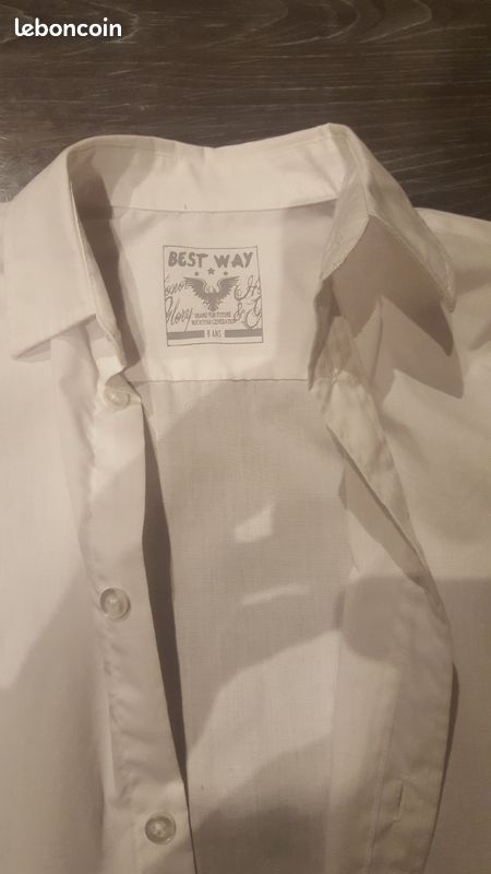 Chemise Blanche garçon 8 ans (image 1)