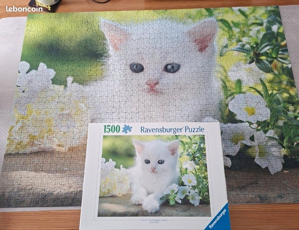 Puzzle chat ravensburger 1500 pieces (image 1)