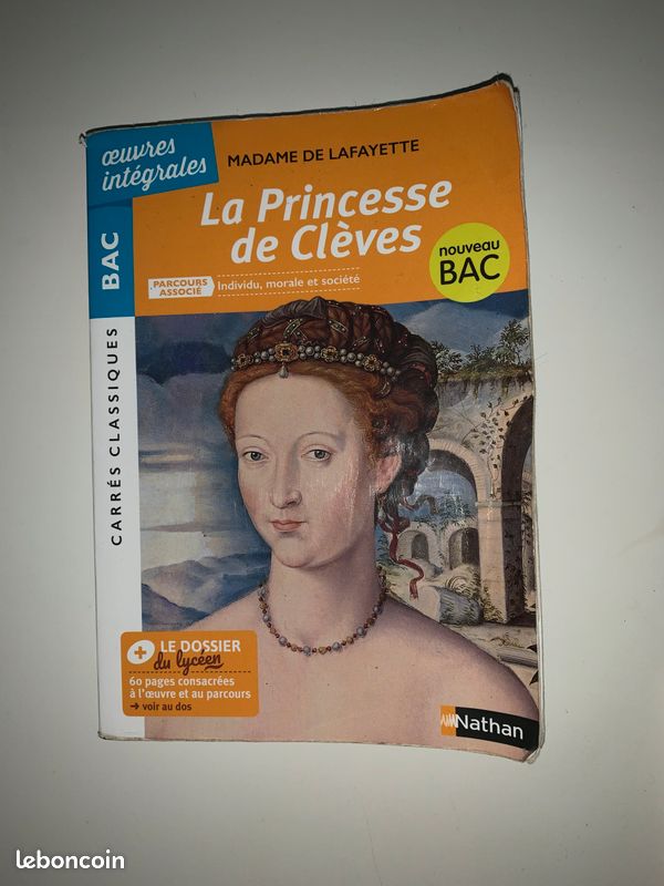 La princesse de claves madame de Lafayette (image 1)
