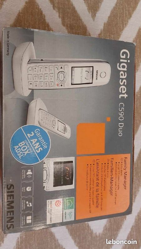 Siemens Gigaset C590 Duo, téléphone fixe, bon état (image 3)