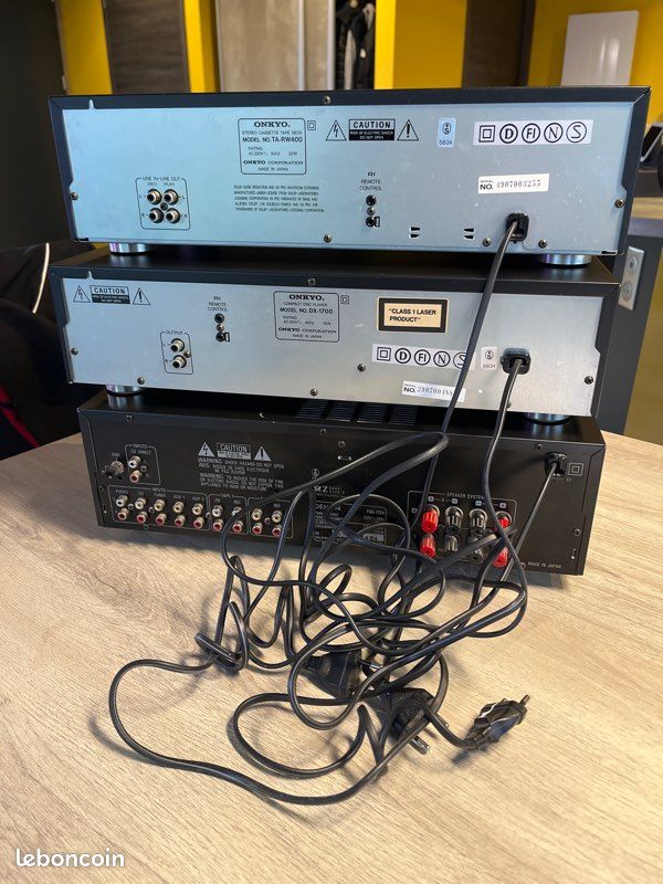 Platine Cassette Onkyo TA 240 – Hi-Fi Vintage – Aluminium Brossé Doré – Occasion