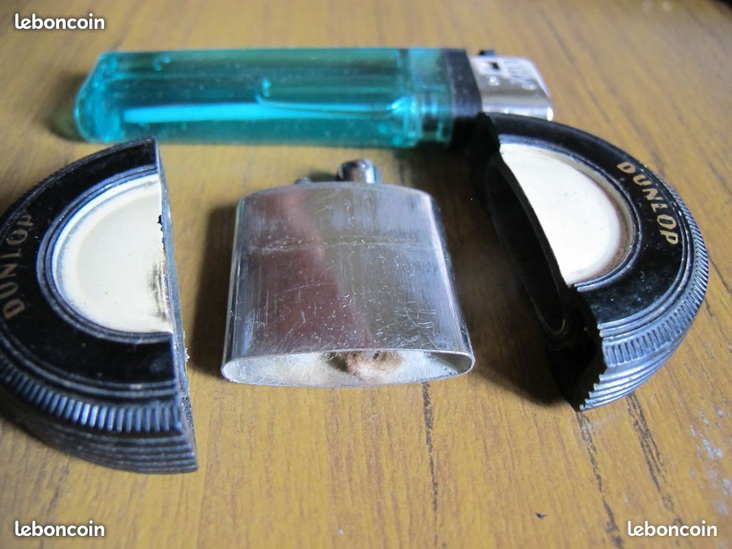 Briquet ancien Pneu Dunlop , prix livré en suivi , LIRE (image 6)