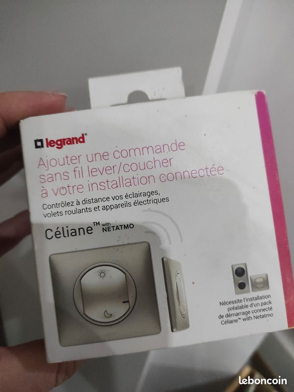 Legrand 064835 Celiane Sostituzione Copricerchio Con Netatmo – Grafite – Per Interruttore Cablato O Controllo Senza Fili - 2