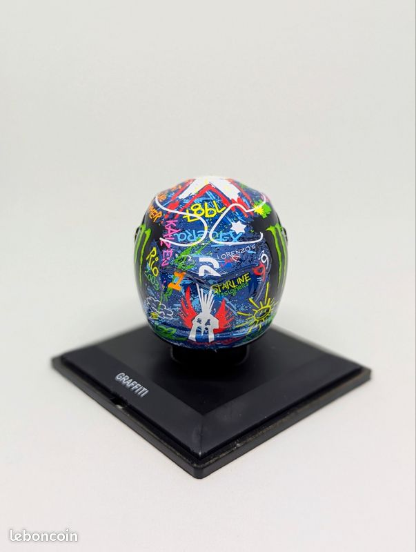 Casque Miniature Jorge Lorenzo MotoGP 2009 – Altaya 1/5e, état Parfait