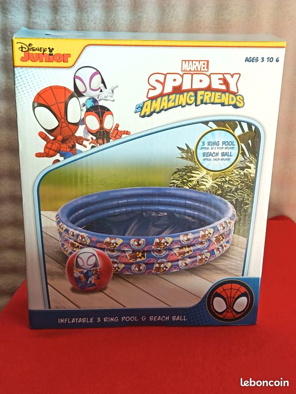 Bestway - Piscine Gonflable Pour Enfants Spiderman 155x155x99 Cm 79743 B