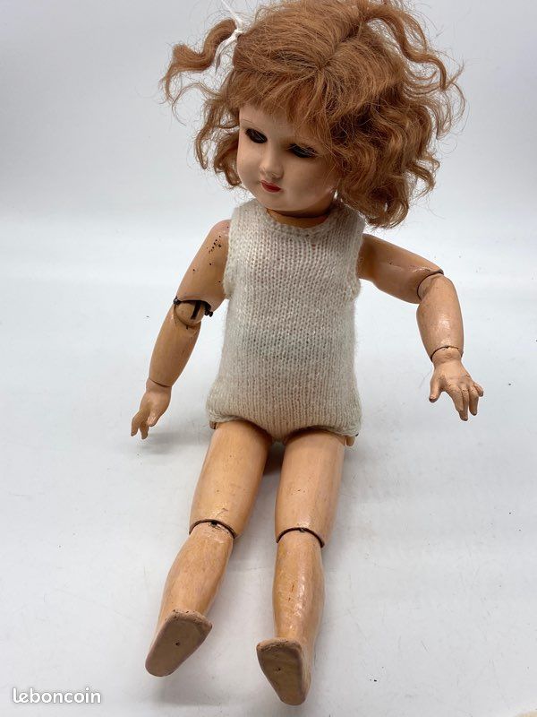Ancienne Poupée Articulée De 64 Cm, Vintage, Collection