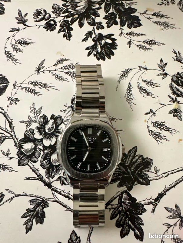 Montre à Quartz Pour Femme - Bracelet Acier Doré/beige - Ajustable