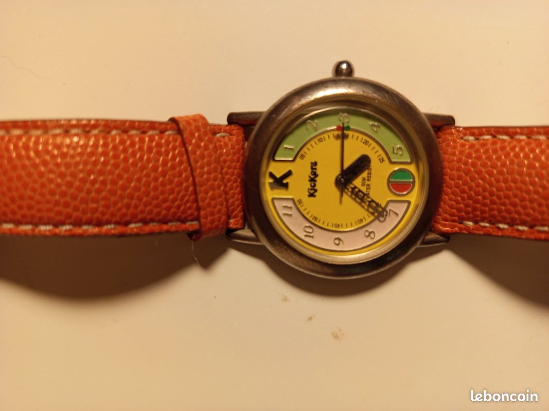 Montre Quartz Kickers Vintage - Enfant Unisexe, Occasion Bon État Avec Usures