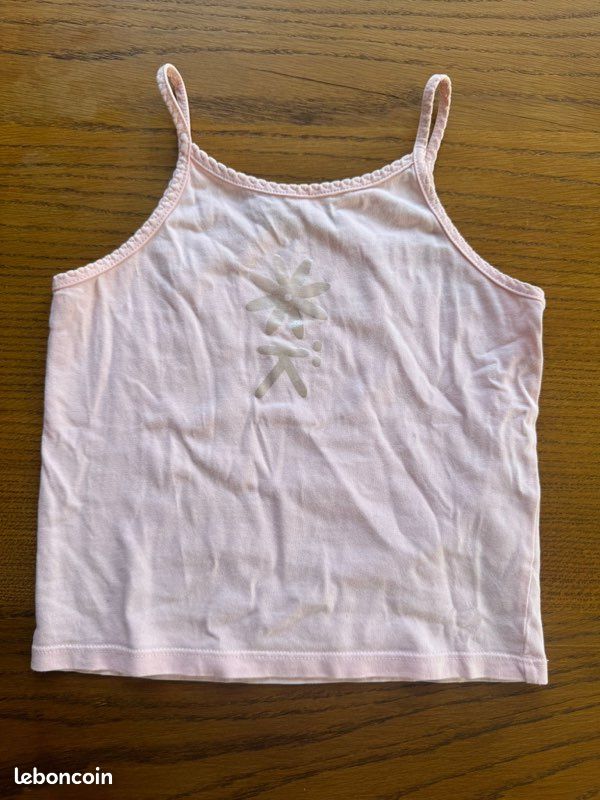 FedMois Lot De 4 Débardeurs Fille En Coton Stretch - Sous-Vêtements Confortables Printemps/Été