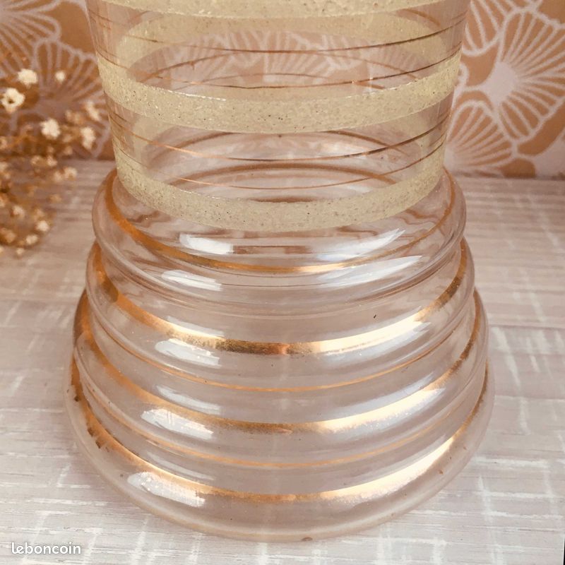 Vase Vintage Fifties 1950 Or (image 6)