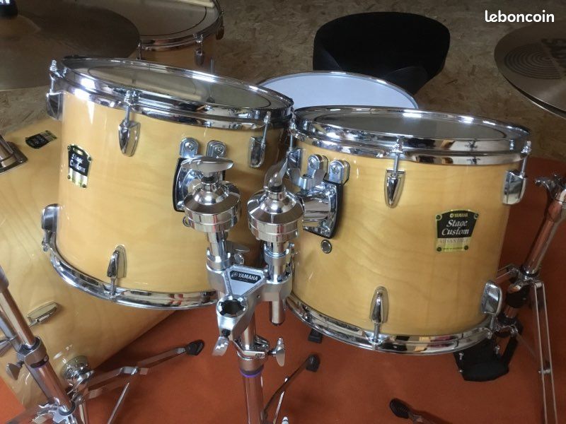 Batterie Yamaha Stage Custom Advantage Maple (2003) - Made in Indonesia (idem DW Sonor Tama Mapex Ludwig Pearl etc) (image 2)