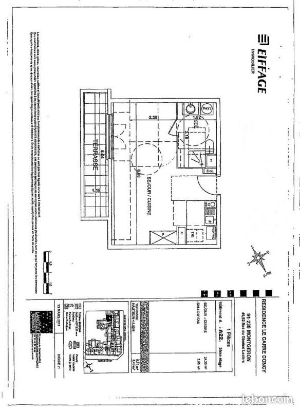 Appartement a louer montgeron - 1 pièce(s) - 29 m2 - Surfyn