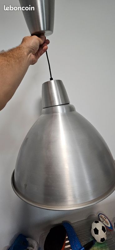 Gros lustre rond style industriel (image 3)