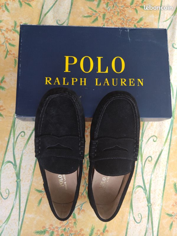 Mocassins homme Polo Ralph Lauren noir, taille 41 neufs Chaussures