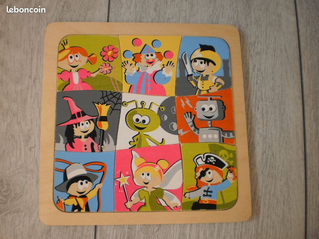 Livraison possible lot de 4 jeux en bois : puzzles et jeux des ombres chinoises (image 4)