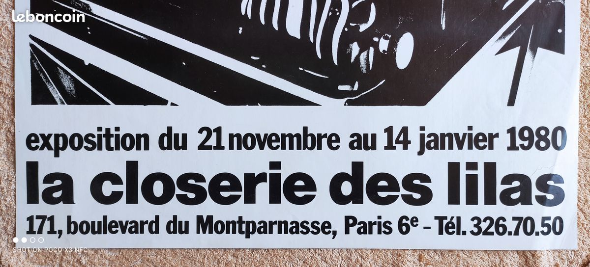 Affiche bainville œuvres hip et réalistes 1980 - la closerie des lilas (image 6)