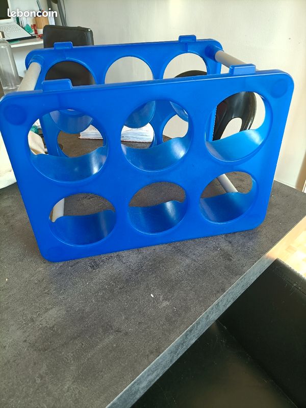 Range-Bouteilles/Porte-bouteilles bleu (image 1)