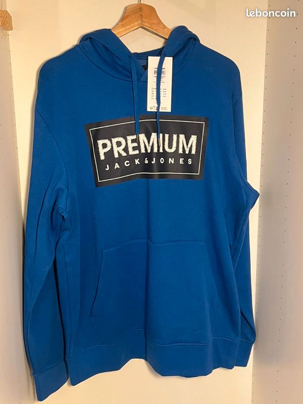 JACK AND JONES Sweat à Capuche Jormore Junior Bleu