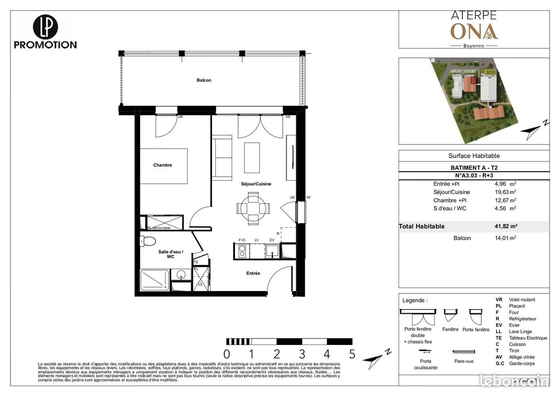 Appartement 2 pièces 45 m² · à Bayonne · 45 m² · 231 900 €