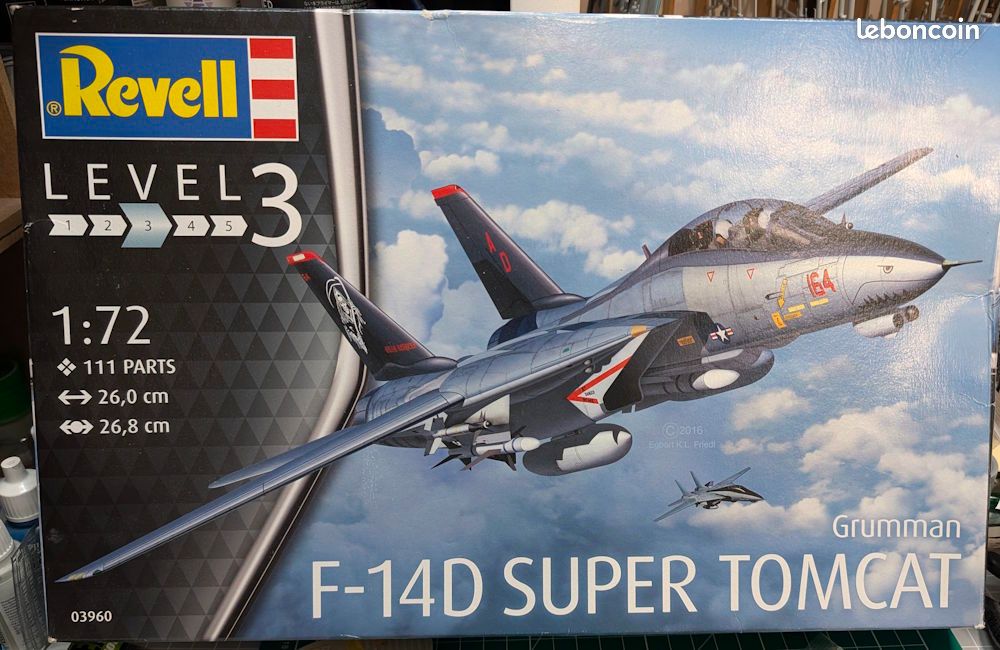 Hobbyboss Maquette F‑14D Super Tomcat – Échelle 1:72 – Kit De Construction Pour Passionnés D’aviation