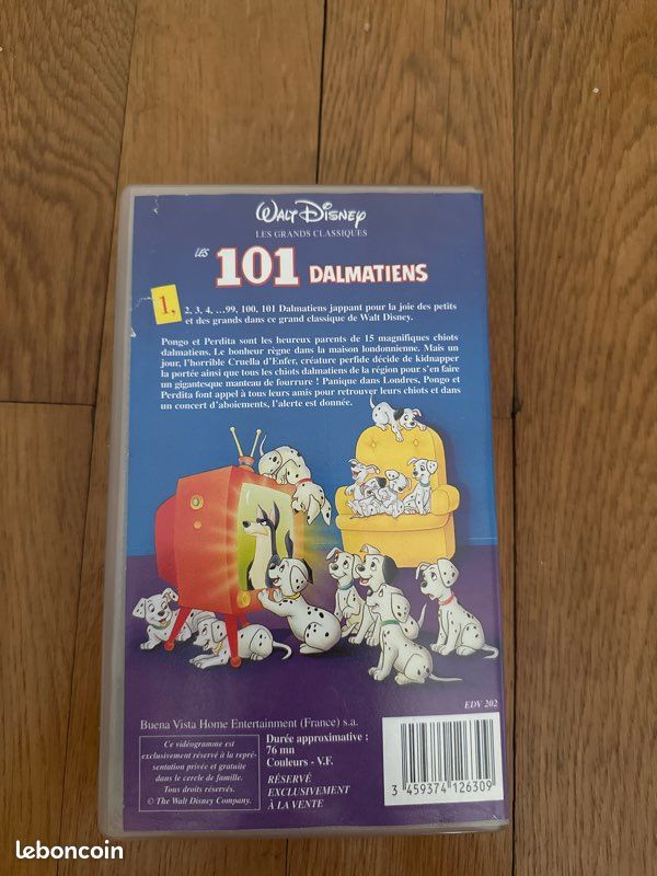 VHS Disney les 101 dalmatiens (image 2)
