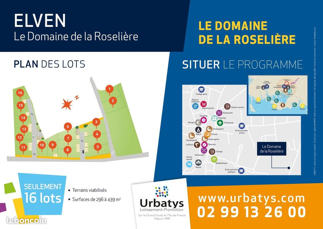 Terrain 320 m² · à Elven · 320 m² · 75 000 €