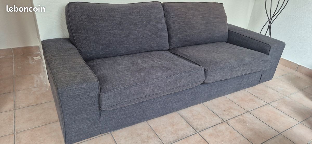 Housse IKEA KIVIK 3 Places – Rouge DANSBO Moyen – 80% Coton – Neuve Sous Blister – Réf 102.262.92