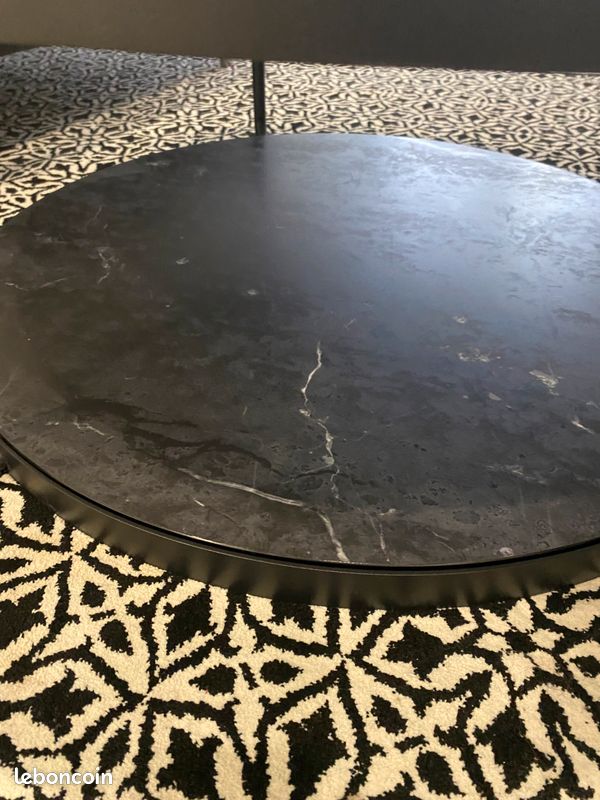 Table basse FROTORP verre + effet marbre (image 5)