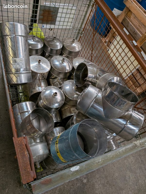 Te tubage inox diametre 180 + purge 90° (image 4)