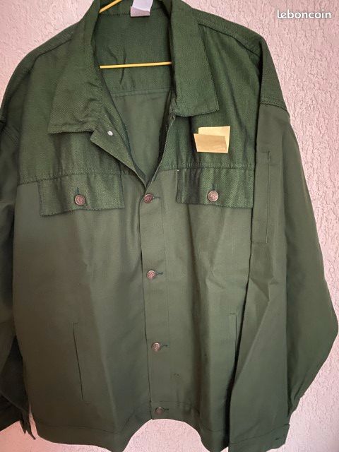 Blouson travail coloris vert (image 2)