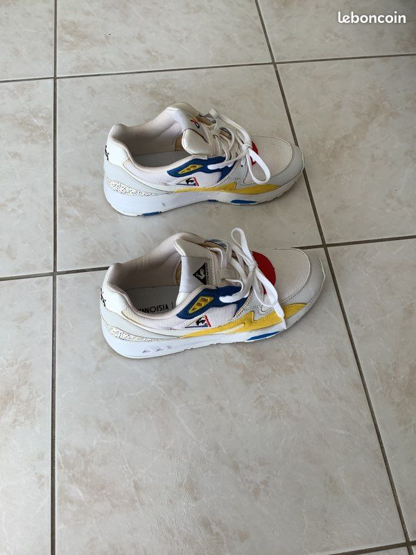 Baskets BigFlo Oli × Le Coq Sportif collab 2019 Chaussures