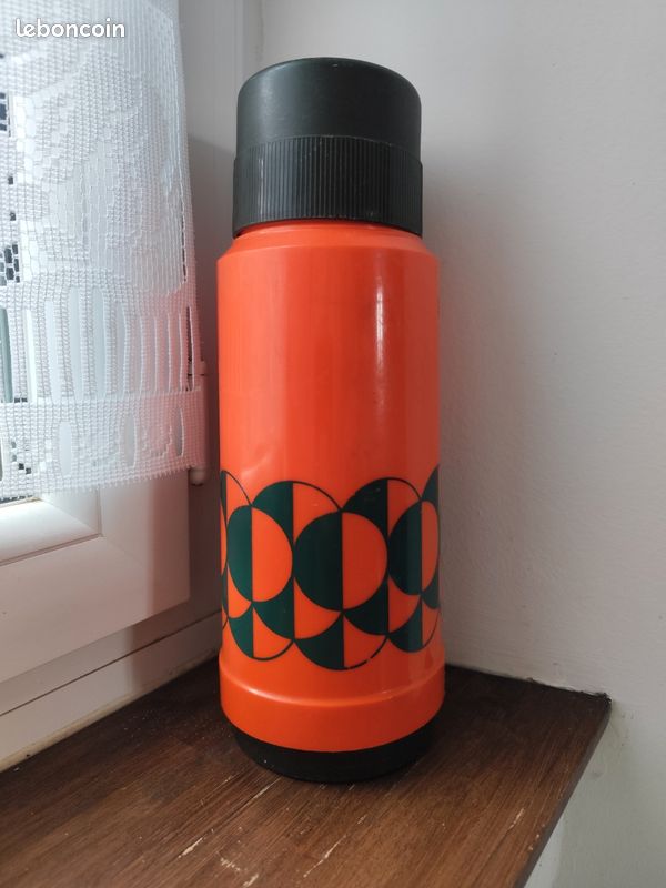 Thermos Vintage Ancien Fabriqué à Londres - Modèle Rare Collection Décoration - Occasion