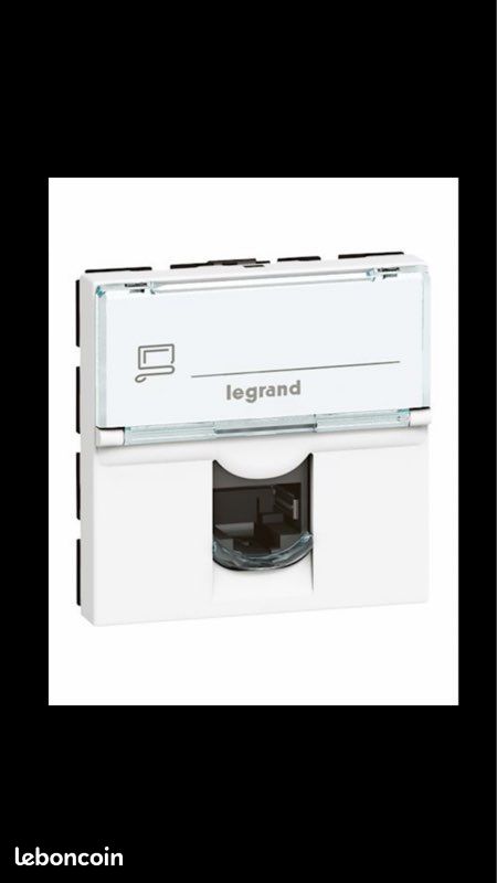 Lot De 6 Prises Legrand Mosaic Complètes (plaque+grille+prise) - Occasion