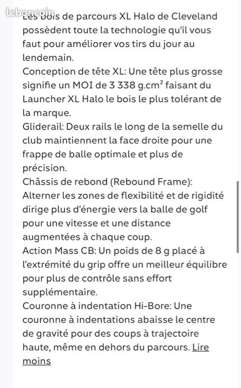 CLEVELAND bois 3 de parcours LAUNCHER XL LADY (image 5)