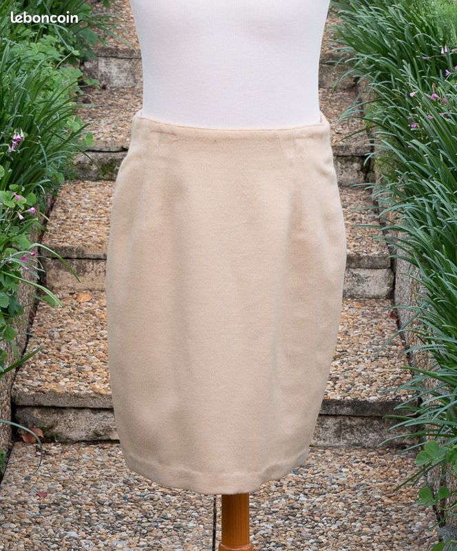 Jupe Teenflo En Laine – Taille 40, Noir, Crayon, Neuve Sans étiquette