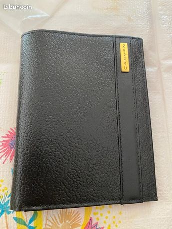 Portefeuille En Cuir Carven Paris - Noir - Neuf Avec étiquettes - Portefeuille à Deux Volets Unisexe