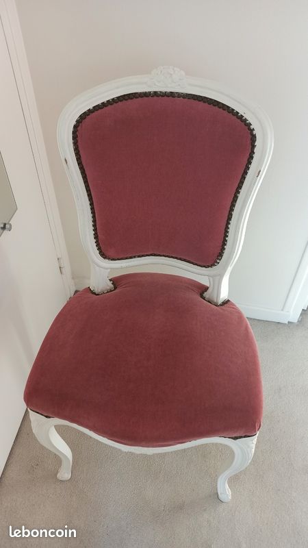Chaise tapissier rose (image 3)