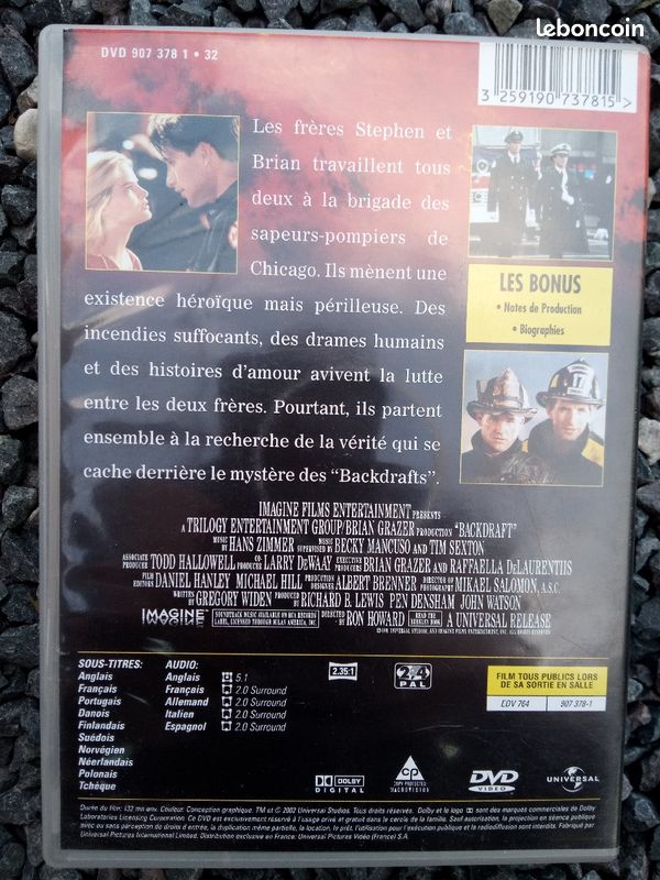 DVD Barckdraft (image 2)